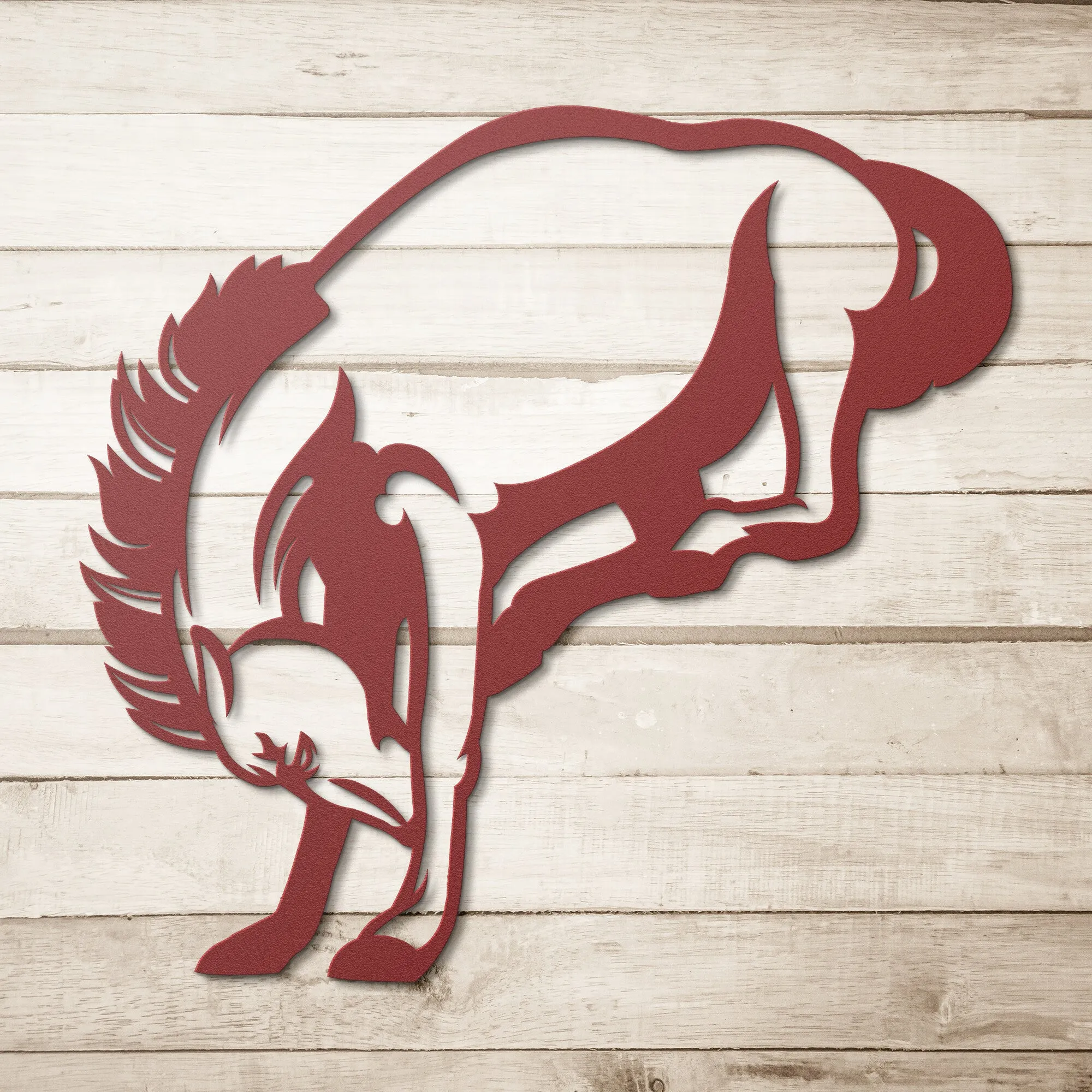 Bronco 03 Mascot Steel Wall Art