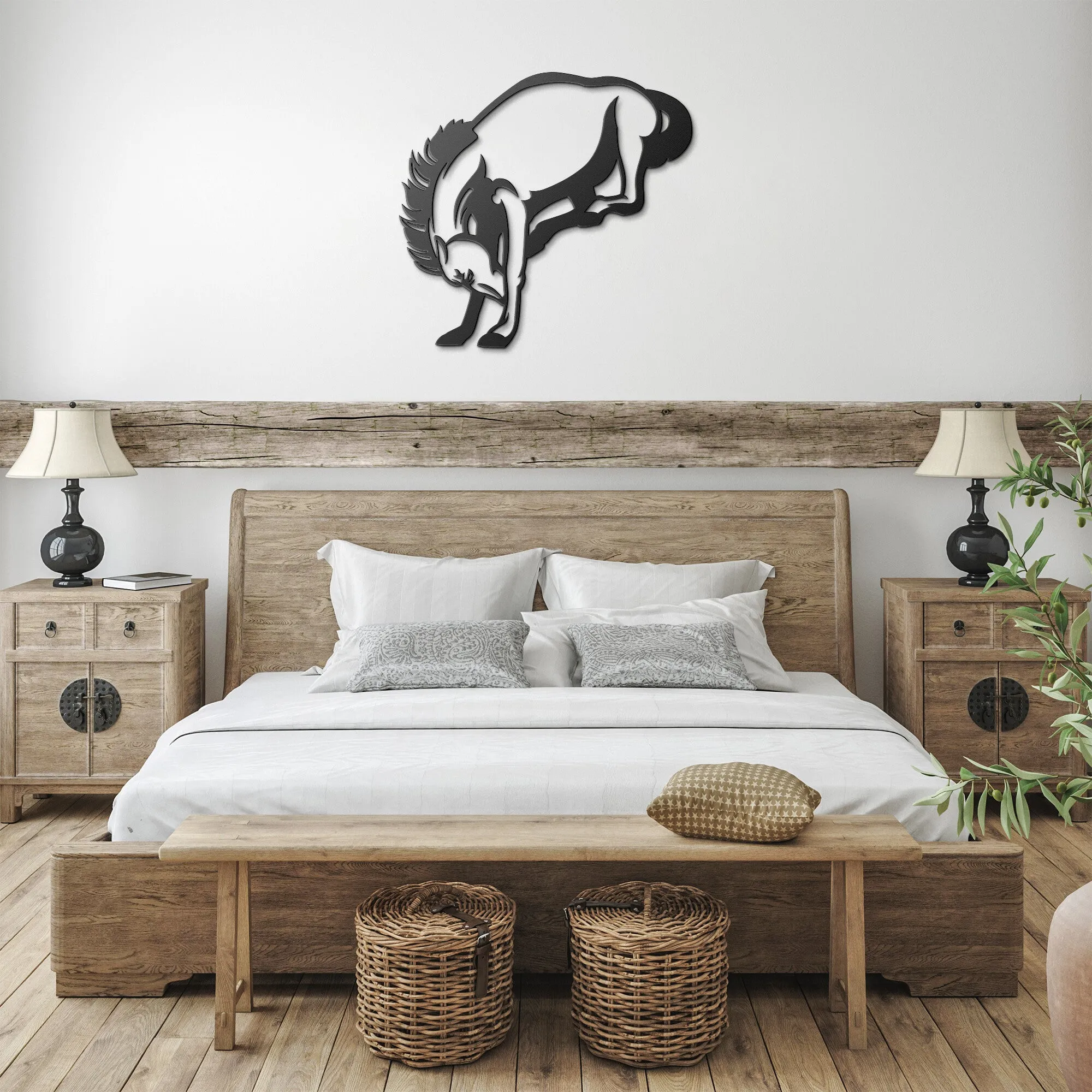 Bronco 03 Mascot Steel Wall Art