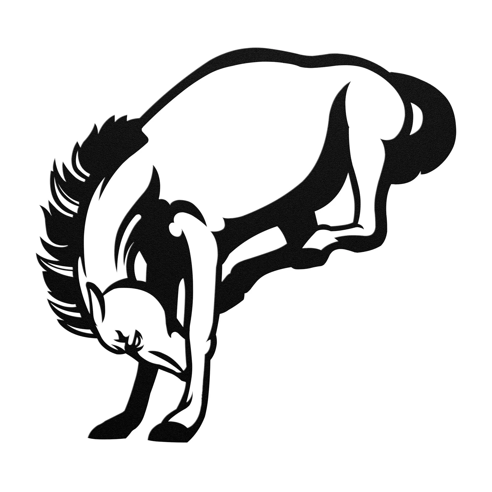 Bronco 03 Mascot Steel Wall Art