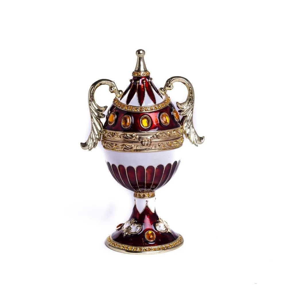 Brown Music Playing Faberge Egg with Wings
