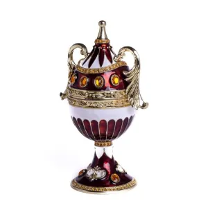 Brown Music Playing Faberge Egg with Wings