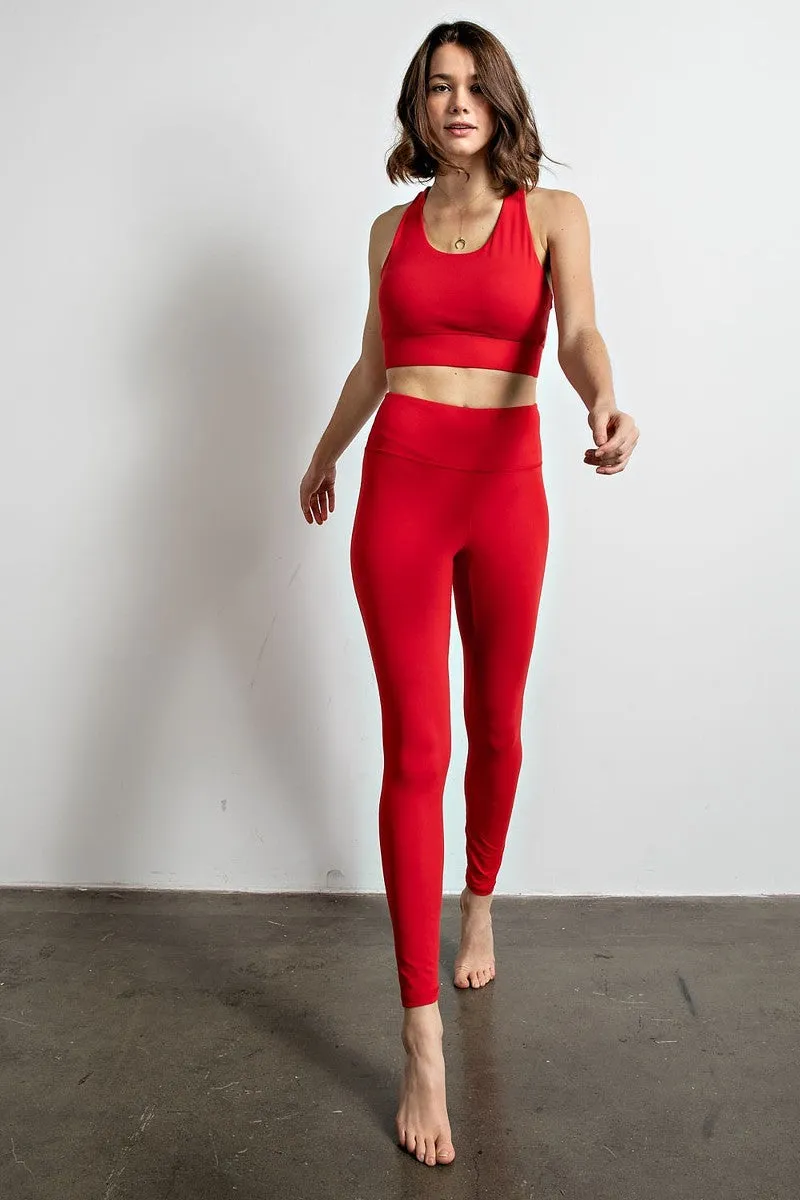 BUTTER SOFT BASIC FULL LENGTH W/KEY POCKET HIGH WAIST