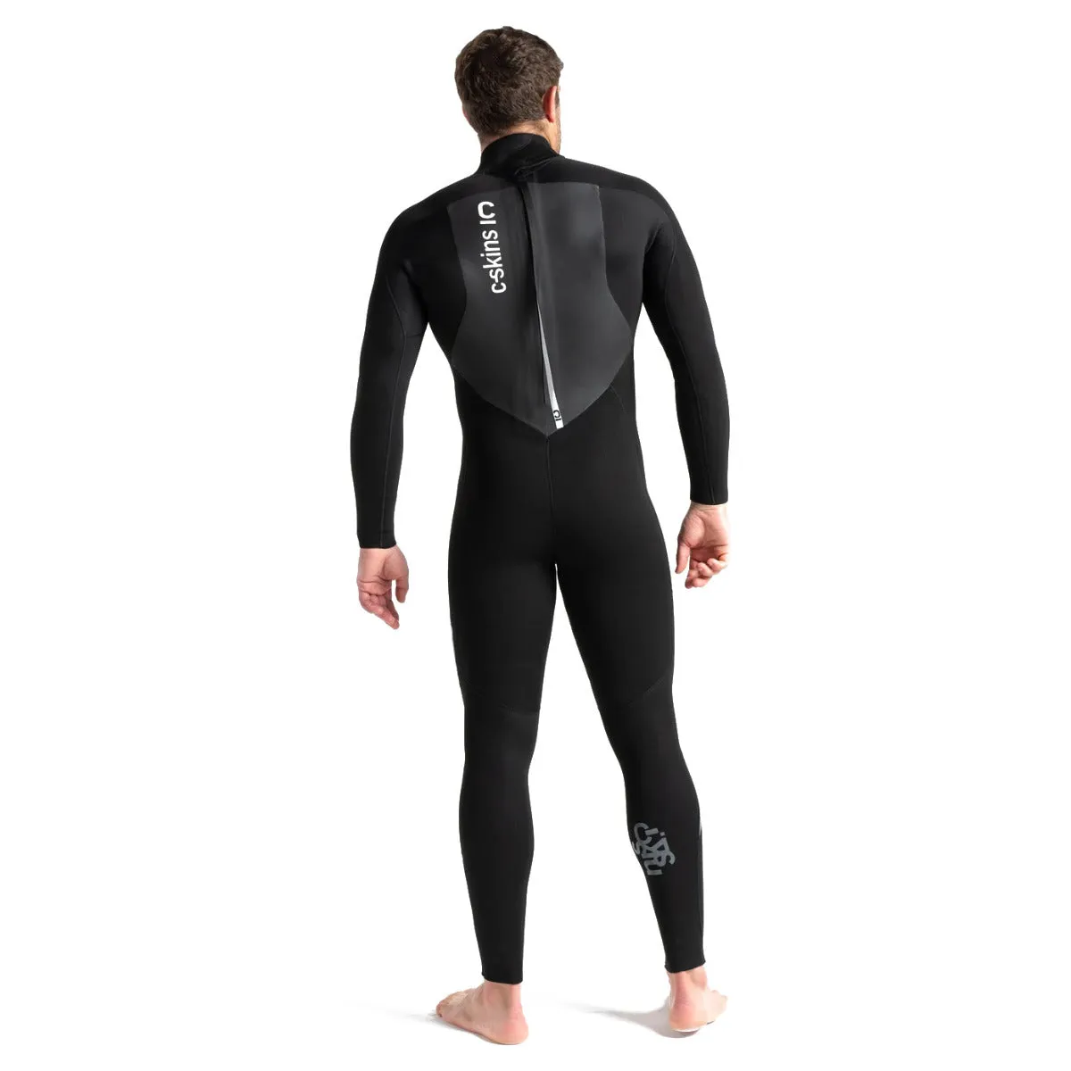 C-Skins Legend 4/3mm Back Zip Wetsuit - Black/Grey