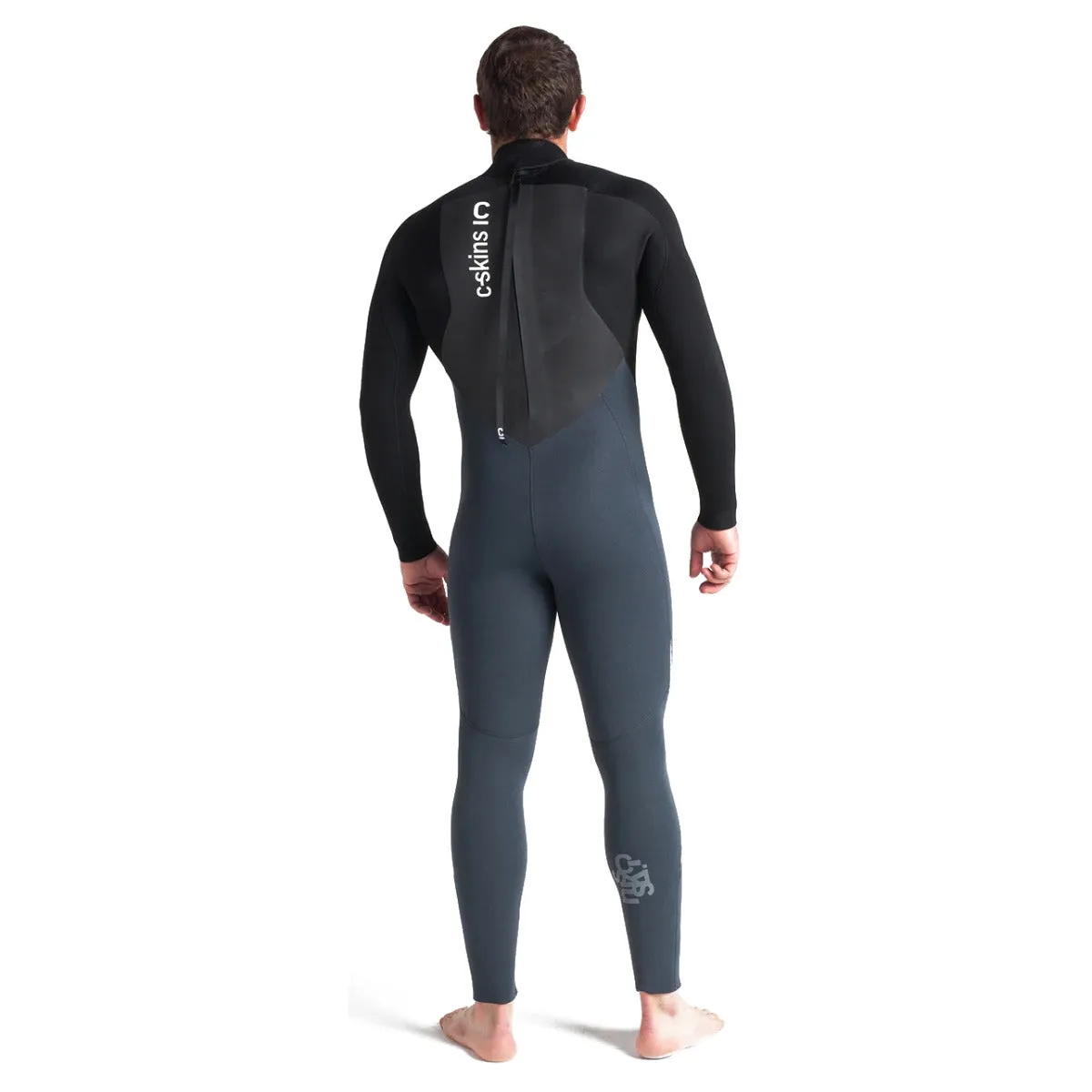 C-Skins Legend 5/4mm Back Zip Wetsuit - Graphite/Black/Silver