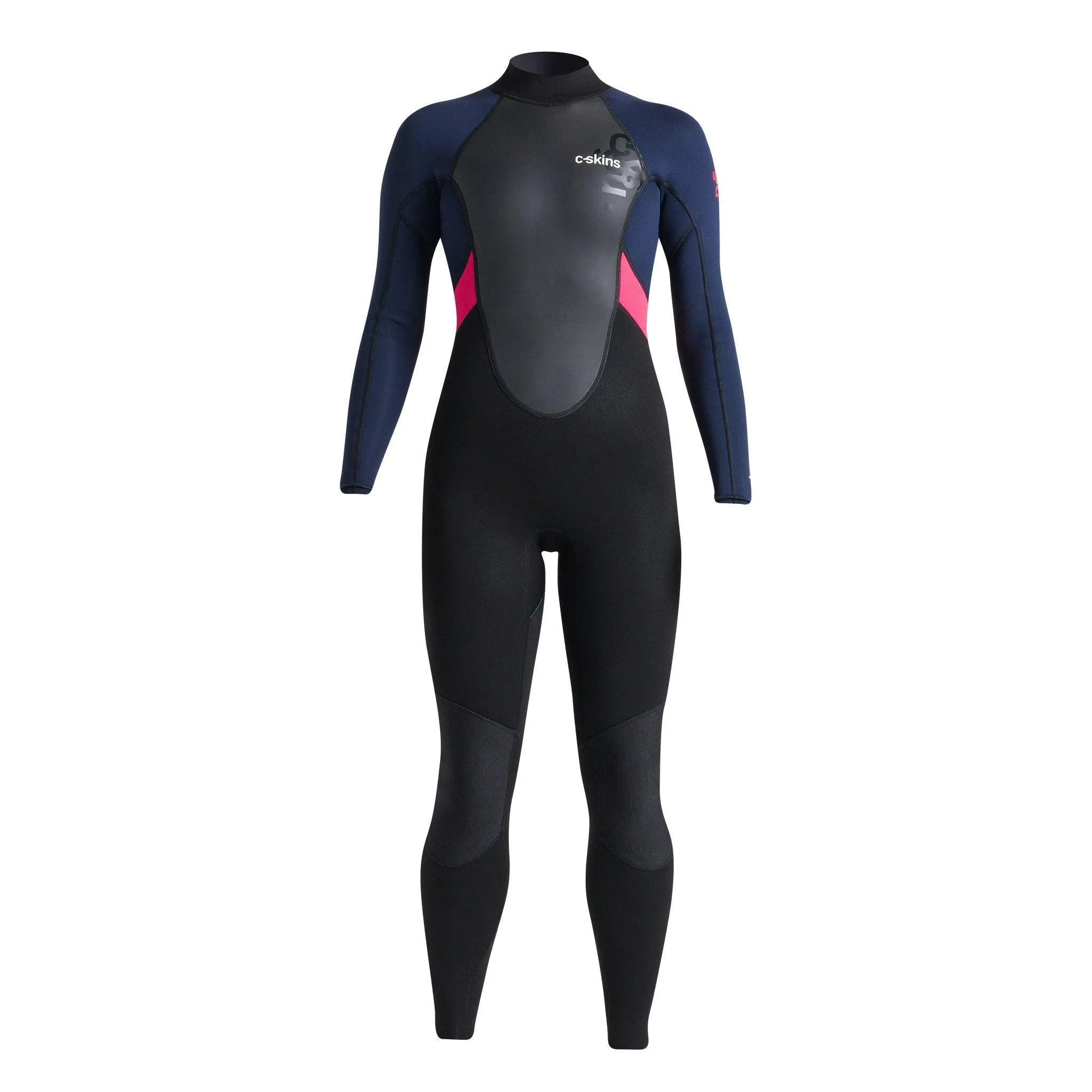 C-Skins Womens Element Back Zip 3/2mm Summer Wetsuit Slate Coral