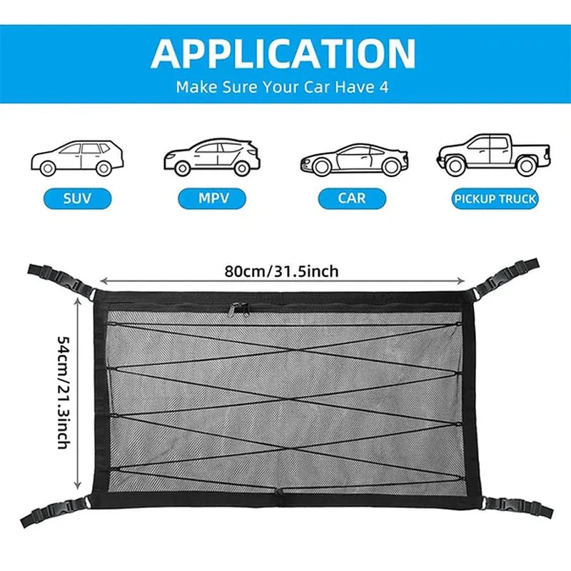 Car storage mesh pocket