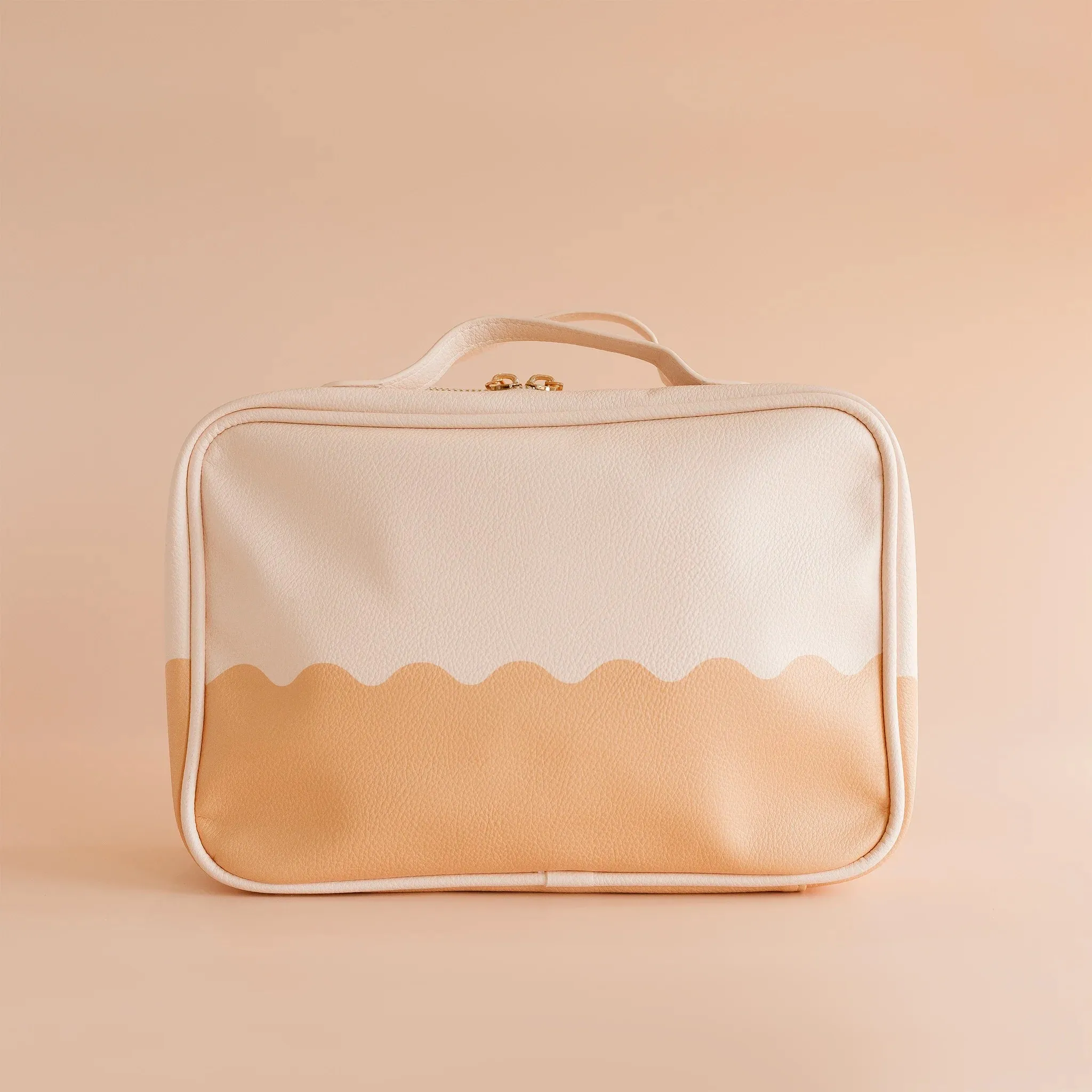 Caramel Ripple Cosmetic Bag