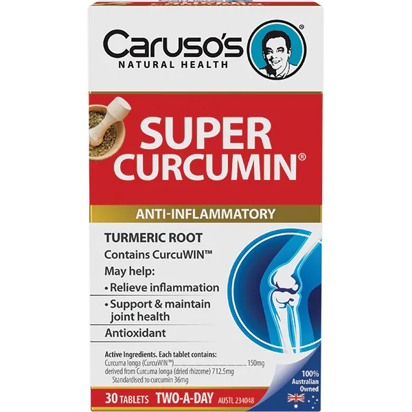 Carusos Natural Health Super Curcumin