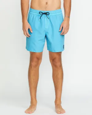 Center Trunk 17" Boardshort - RESIN BLUE