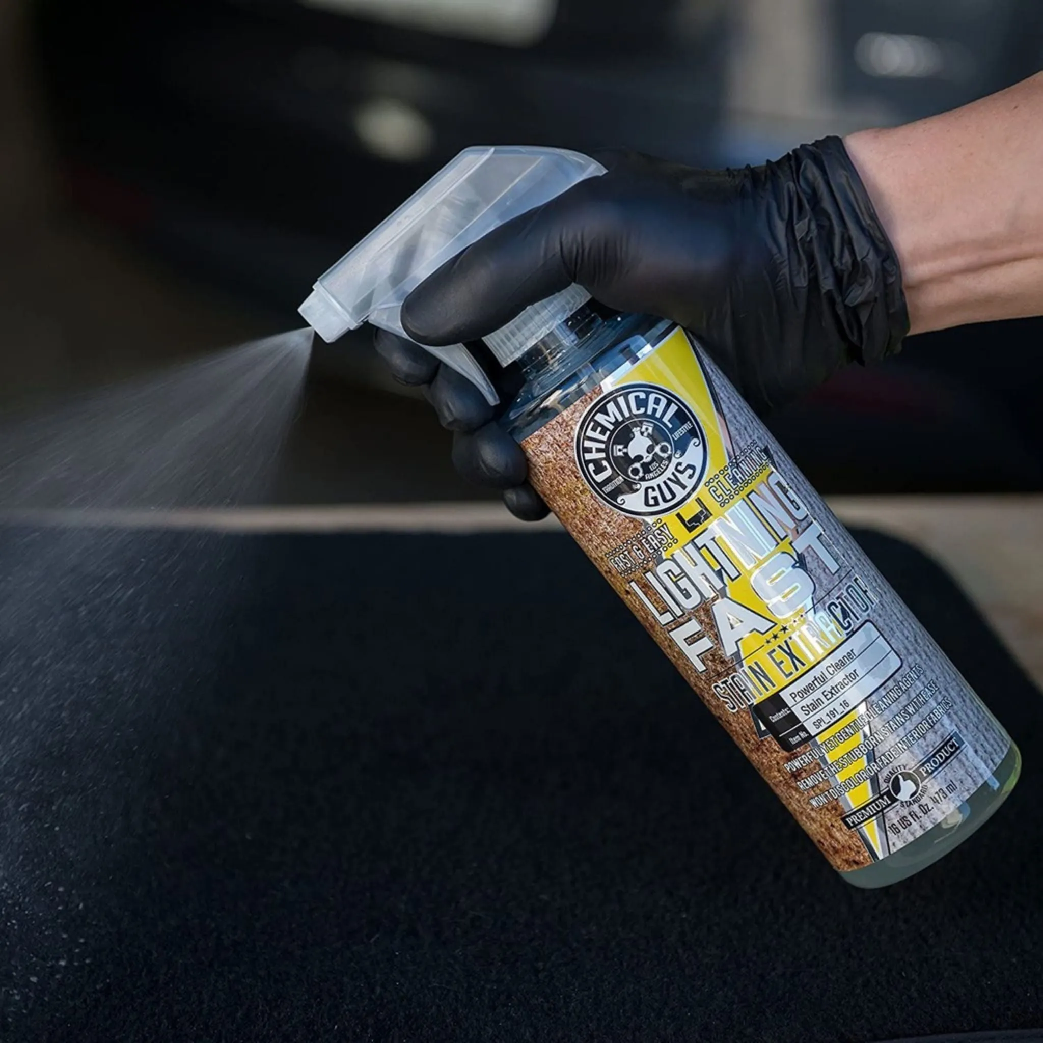 Chemical Guys Lightning Fast Carpet And Upholstery Stain Extractor 16oz.