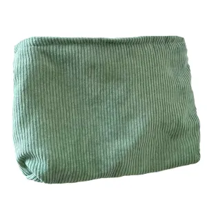 Cosmetic Bags for Women Makeup Bag Large Capacity Purse Travel Toiletry Zipper Storage Pouch Make up Brushes Organizer for Gifts (Corduroy, Grass Green)