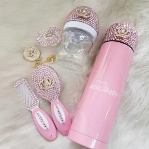 Crystals Pacifier & Clip   Bottle   Thermo Bottle   Hair Brush Set