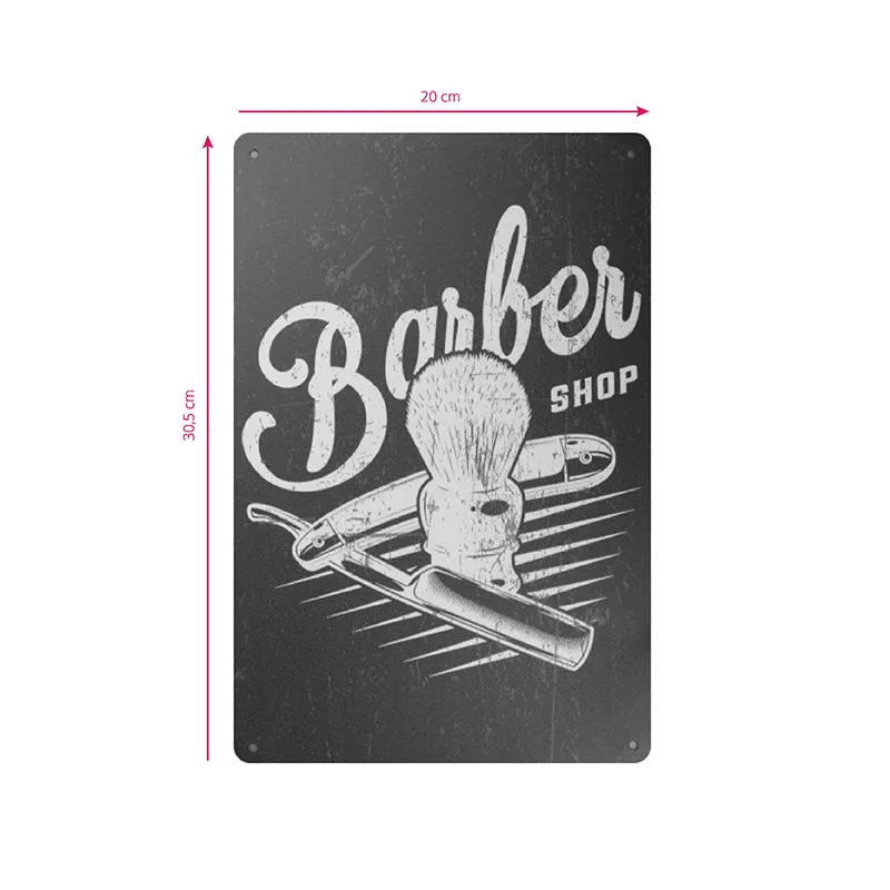 Decorative Plaque for Barber Shop B026 'Barber Shop'