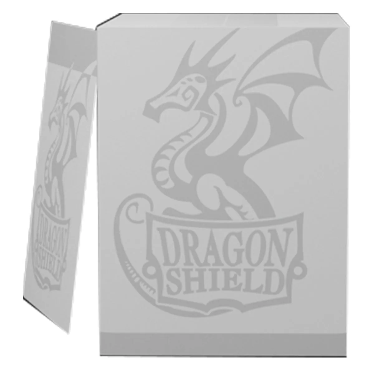 Dragon Shield Revised Double Shell - Ashen White/Black Deck Box