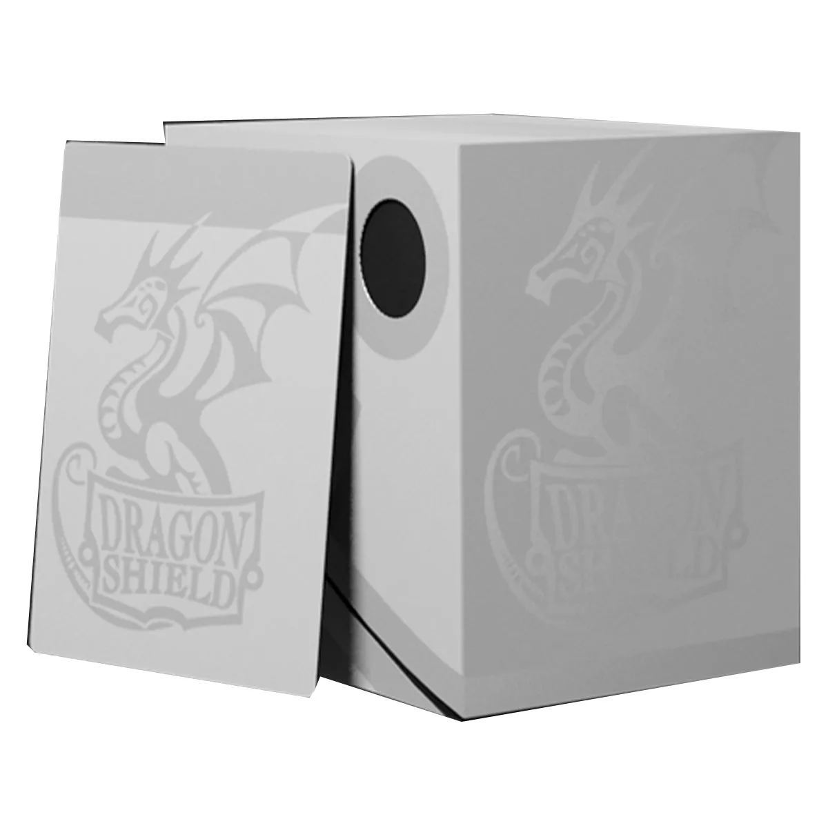 Dragon Shield Revised Double Shell - Ashen White/Black Deck Box