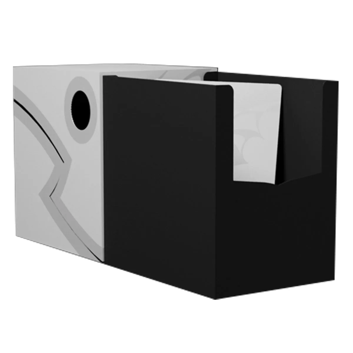 Dragon Shield Revised Double Shell - Ashen White/Black Deck Box