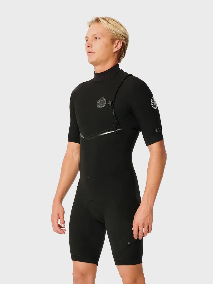 E Bomb 2/2mm E7 Zip Free Short Sleeve Spring