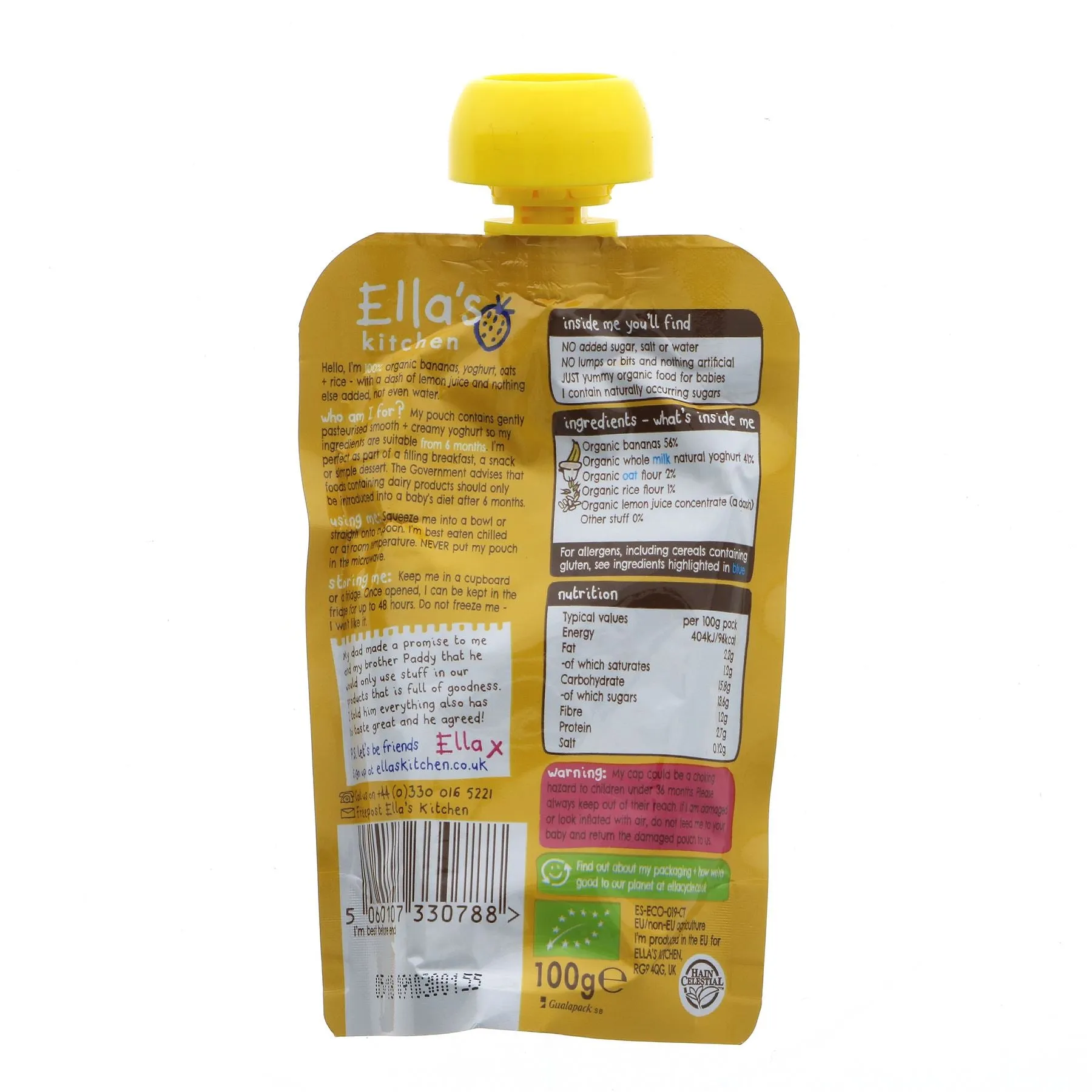 Ella's Kitchen | Baby Brekkie - Banana | 100G