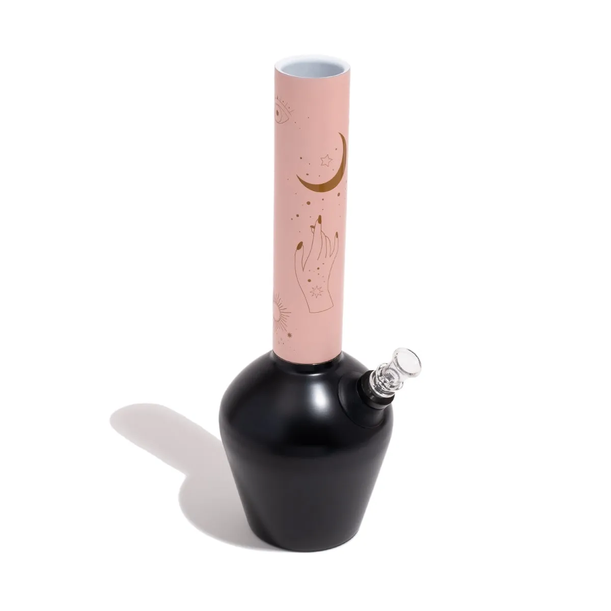 Embossed Celestial Matte Pink Bong Neckpiece by Chill - Mix & Match Series