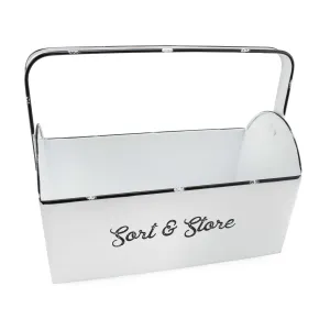 Enamelware Farmhouse Caddy with Handle