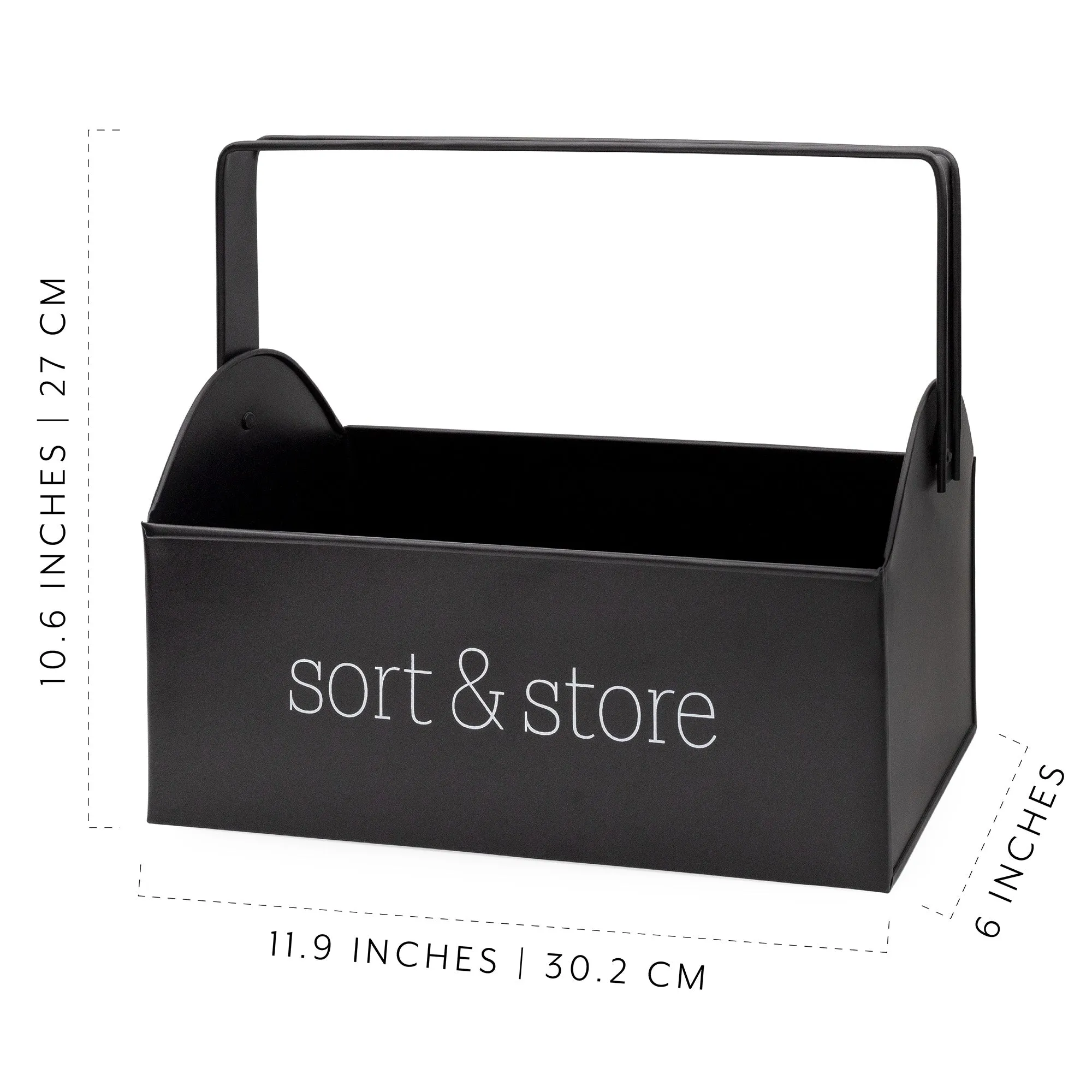 Enamelware Farmhouse Caddy with Handle