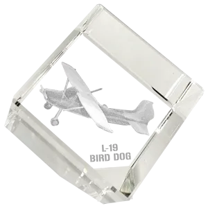 Etched Memory L-19 Bird Dog 3D Diamond Cube
