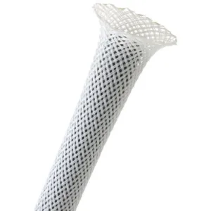 Expandable Braided Sleeve - Flexo PET - 1/8" (3mm) White - 10 Ft