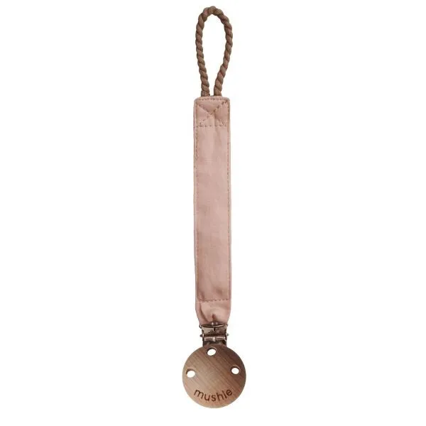 FABRIC PACIFIER CLIP BLUSH