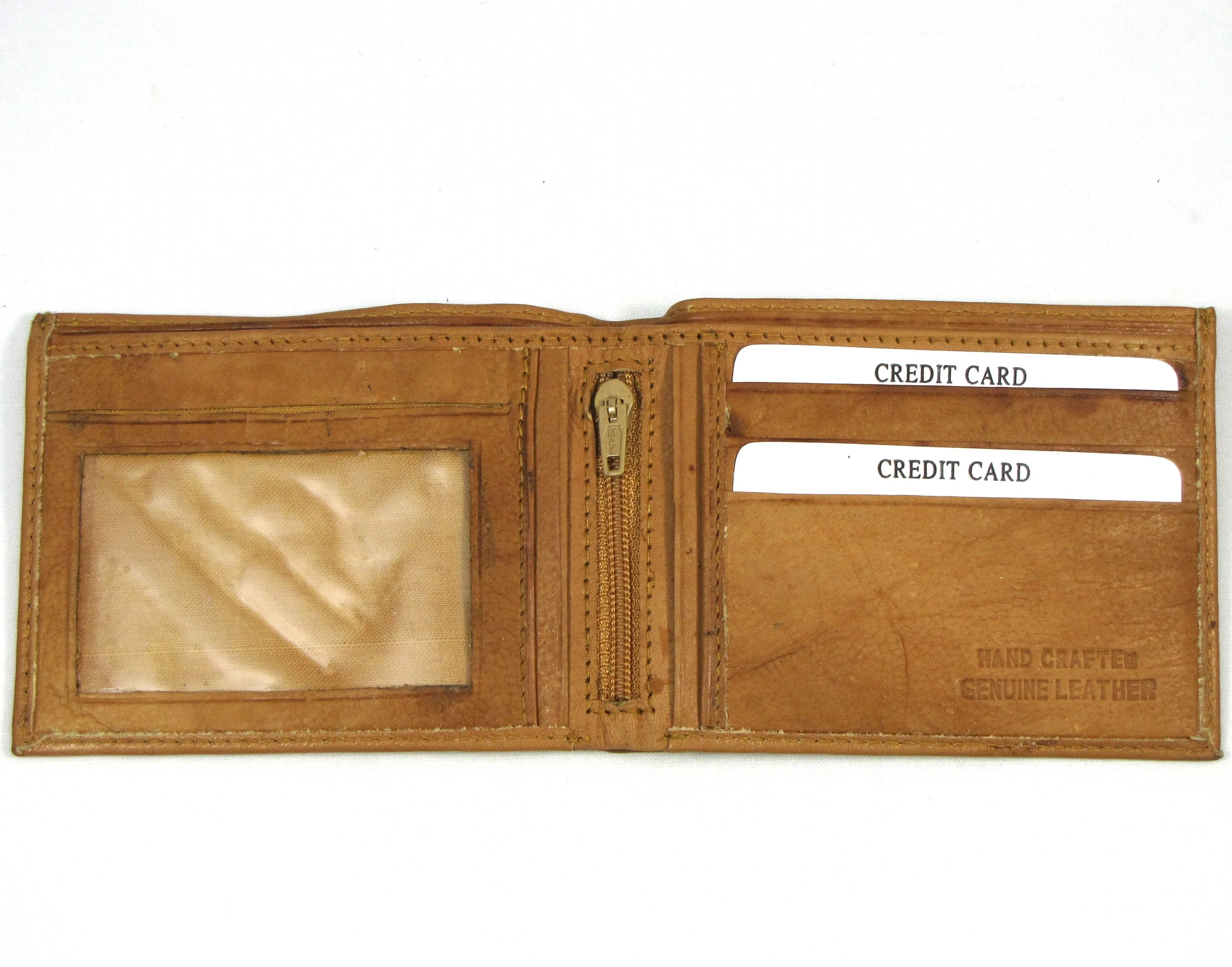 FB91-196T  Tan Embossed Billfold - Horses