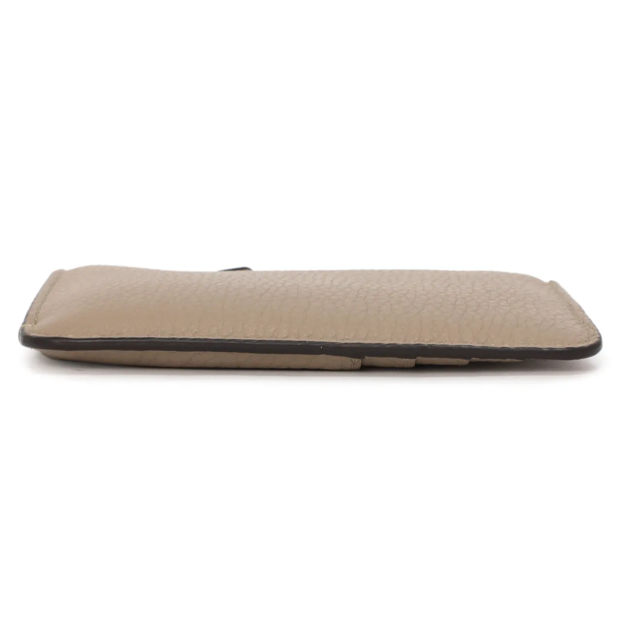 Fendi Tortora Cuoio Romano Vitello Grace Key Case Pouch