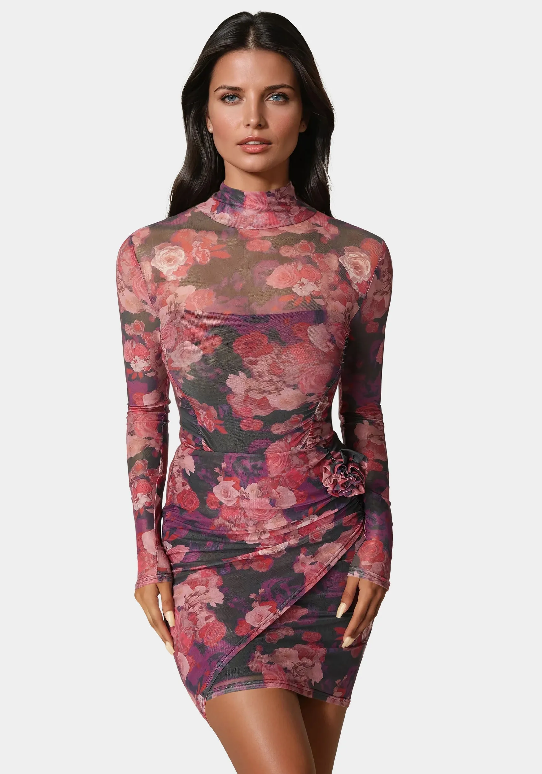 Floral Mesh Bodysuit