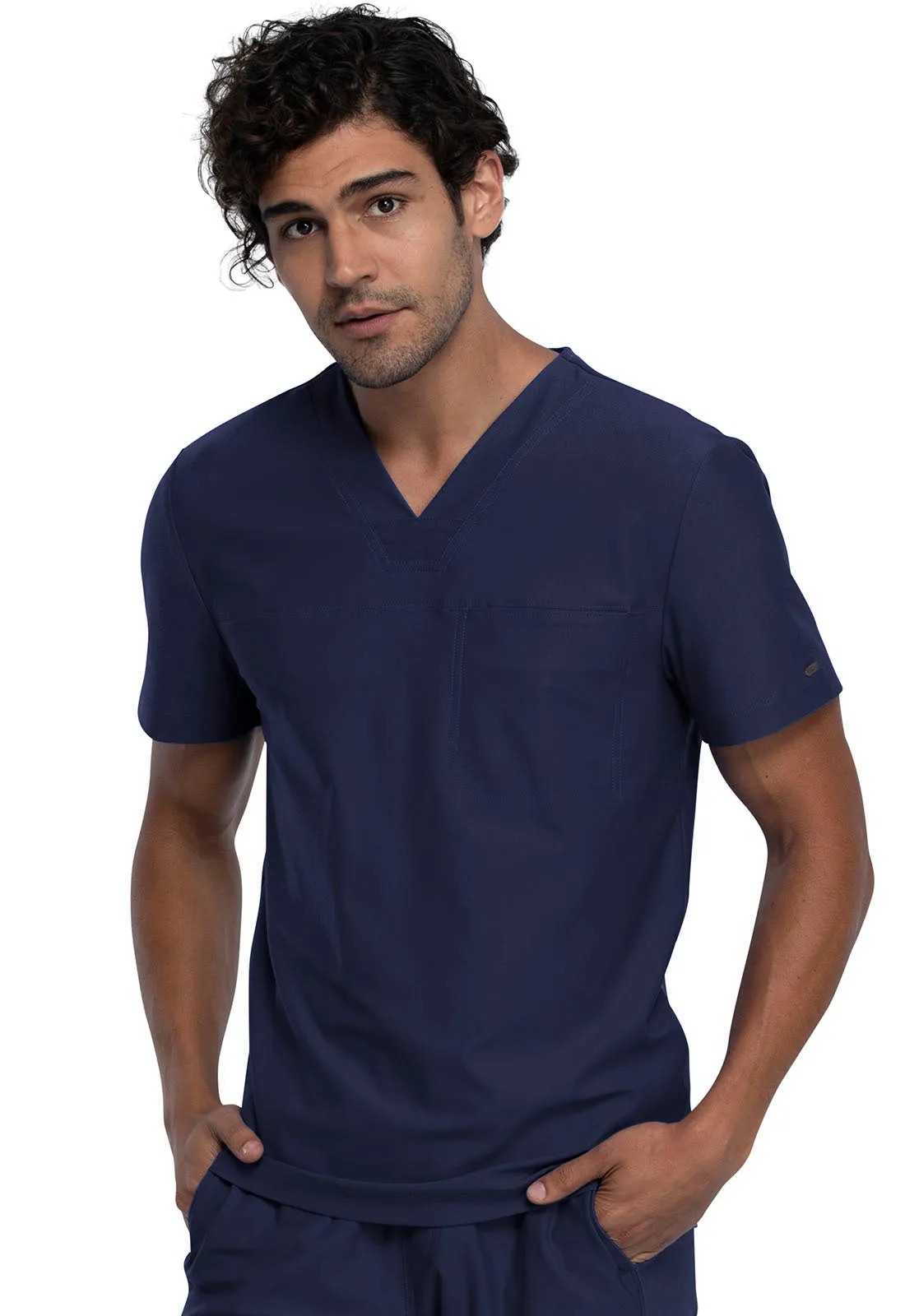 Form CK885 Men's Tuckable V-Neck Top Navy