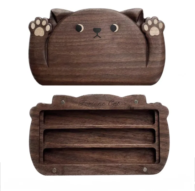 Fortune Cat X Pan Walnut Wood Watercolour Palette