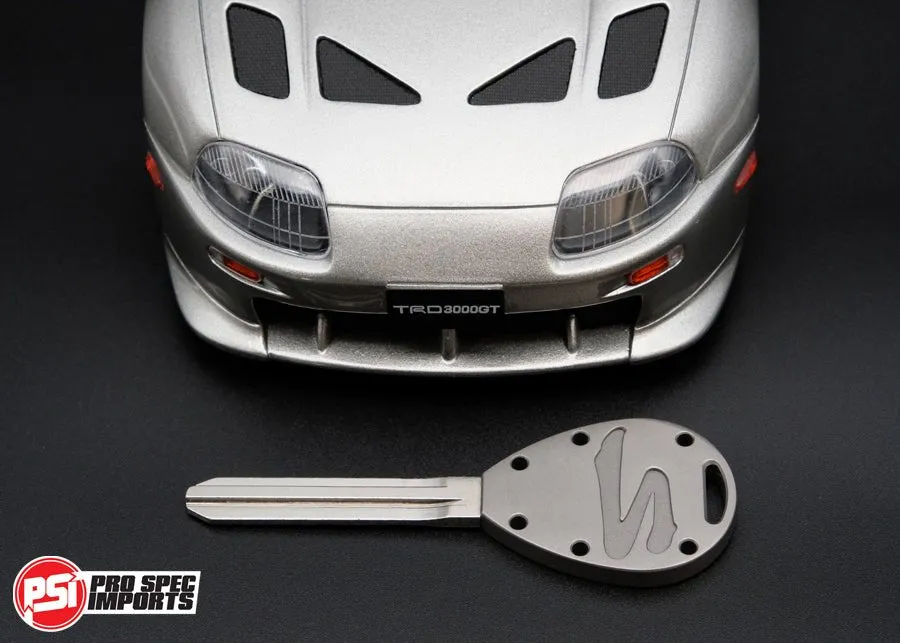 Frosted Titanium GR6 - A80 Supra Key Blank