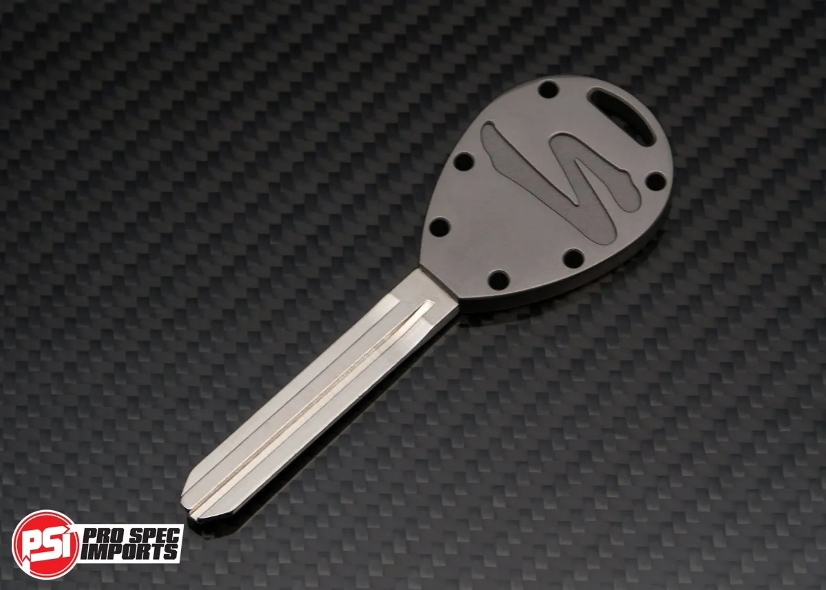 Frosted Titanium GR6 - A80 Supra Key Blank