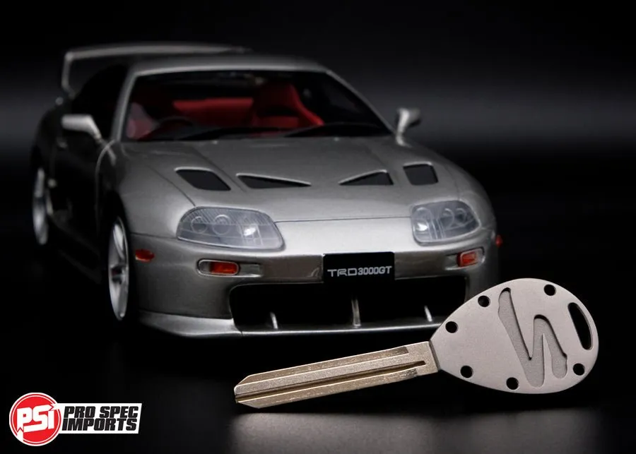Frosted Titanium GR6 - A80 Supra Key Blank