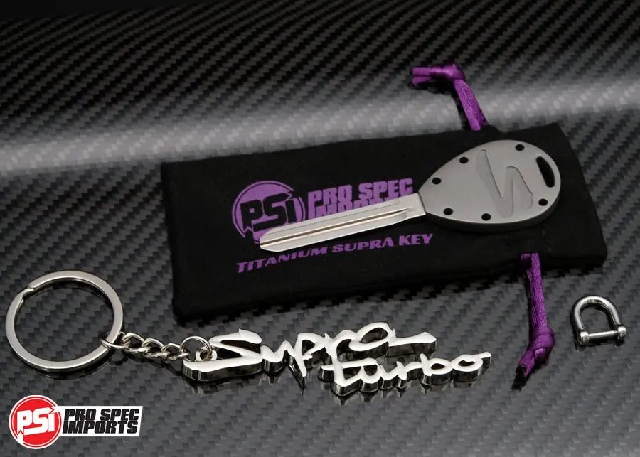 Frosted Titanium GR6 - A80 Supra Key Blank