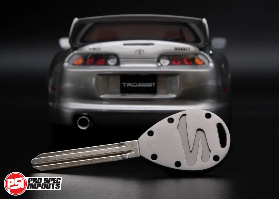 Frosted Titanium GR6 - A80 Supra Key Blank
