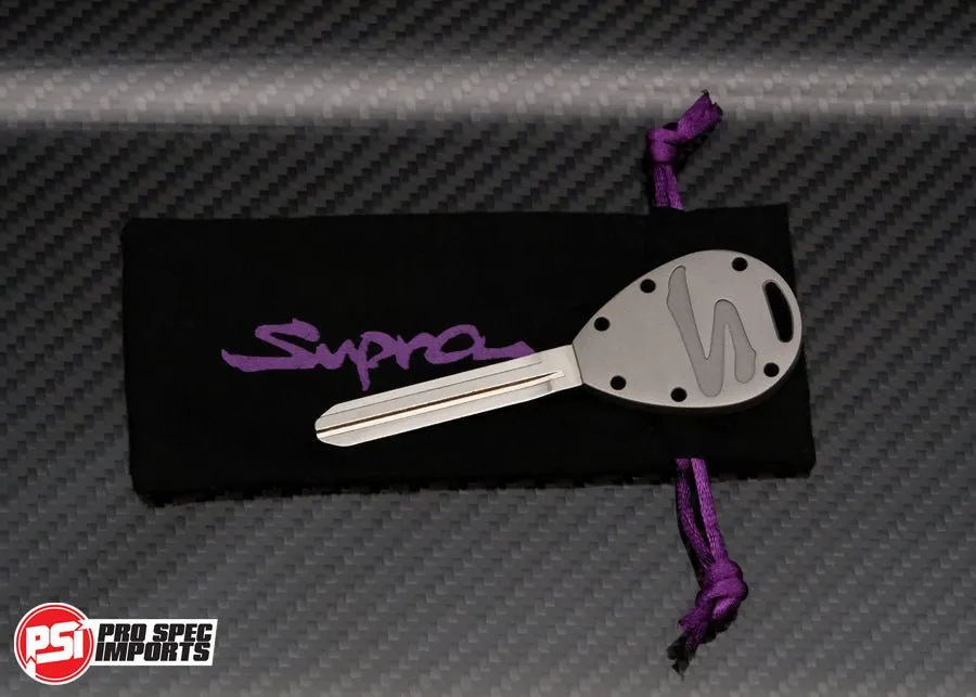 Frosted Titanium GR6 - A80 Supra Key Blank