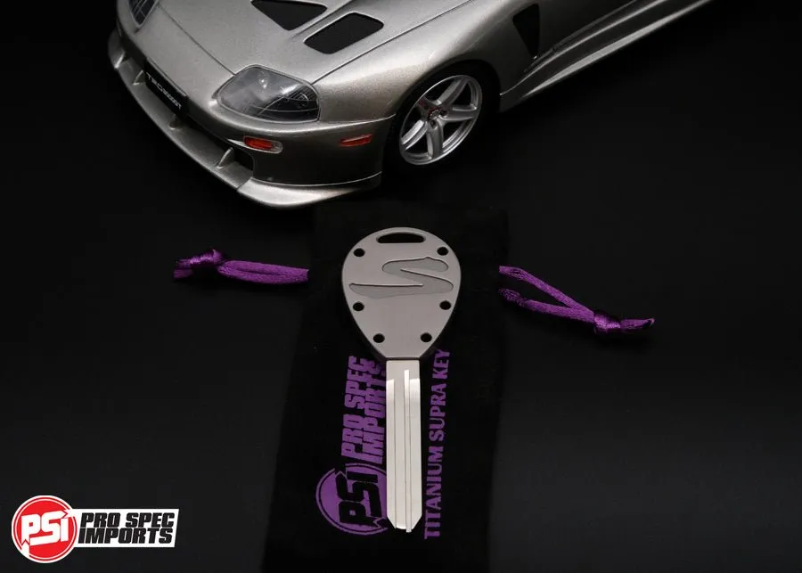 Frosted Titanium GR6 - A80 Supra Key Blank