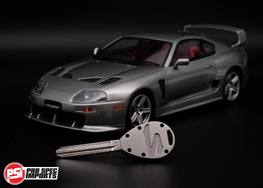 Frosted Titanium GR6 - A80 Supra Key Blank