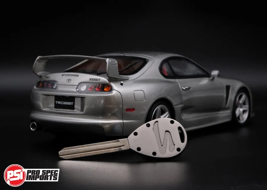 Frosted Titanium GR6 - A80 Supra Key Blank