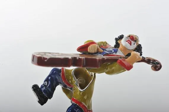 Funky Clown Playing the Cello