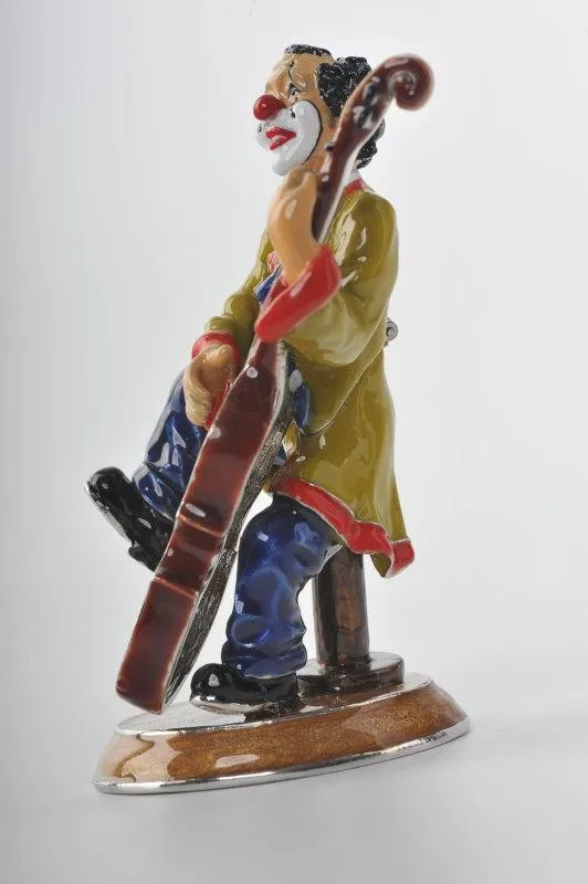 Funky Clown Playing the Cello