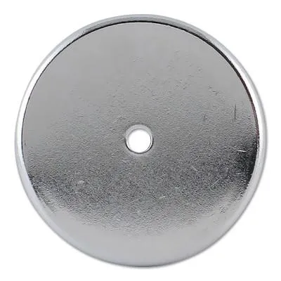 General Tools Shallow Pot Ceramic Magnets, 20 lb, 2 in Dia., 376B