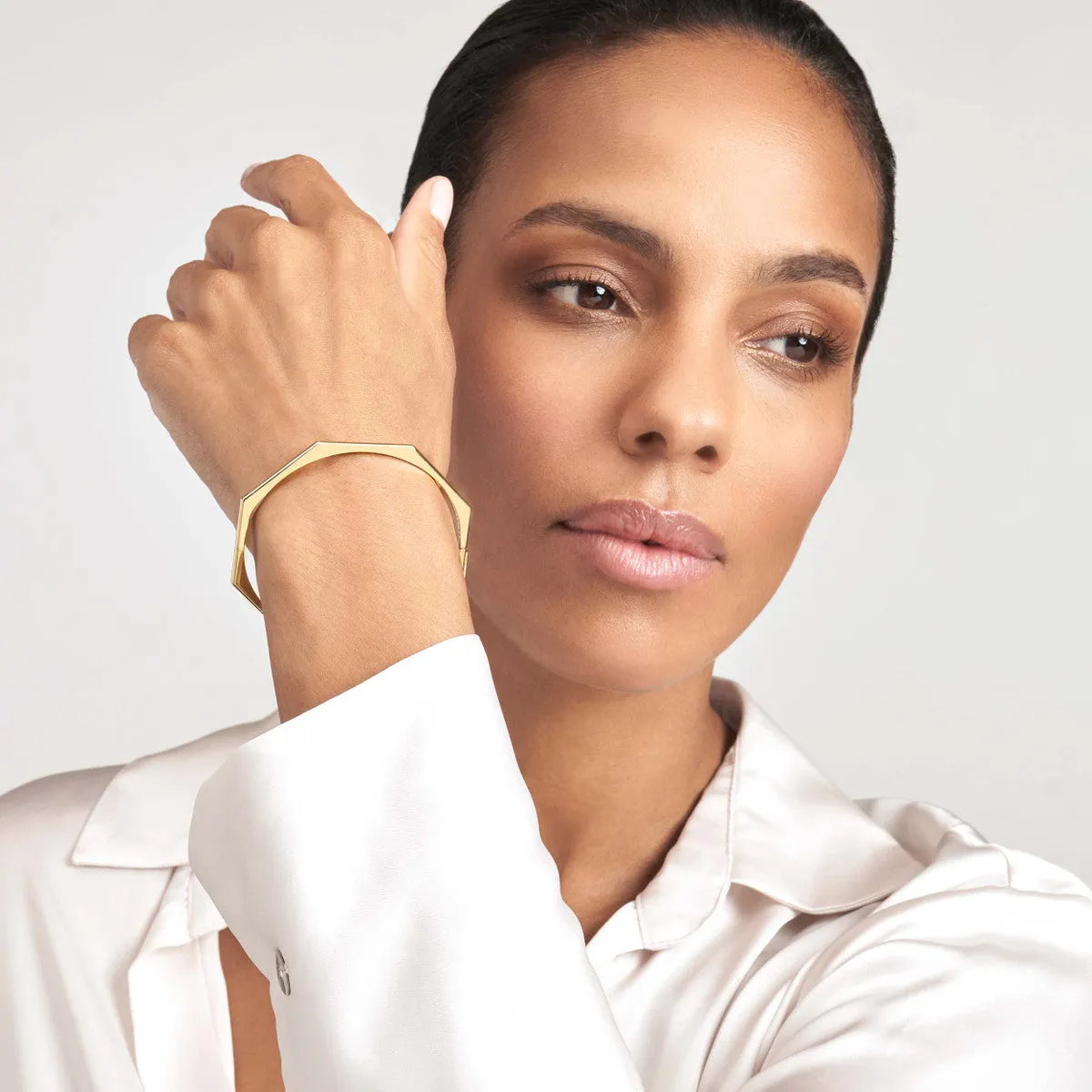 Geometric Octagon Bangle Bracelet