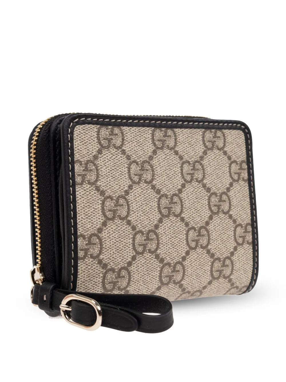 Gg emblem zipped wallet