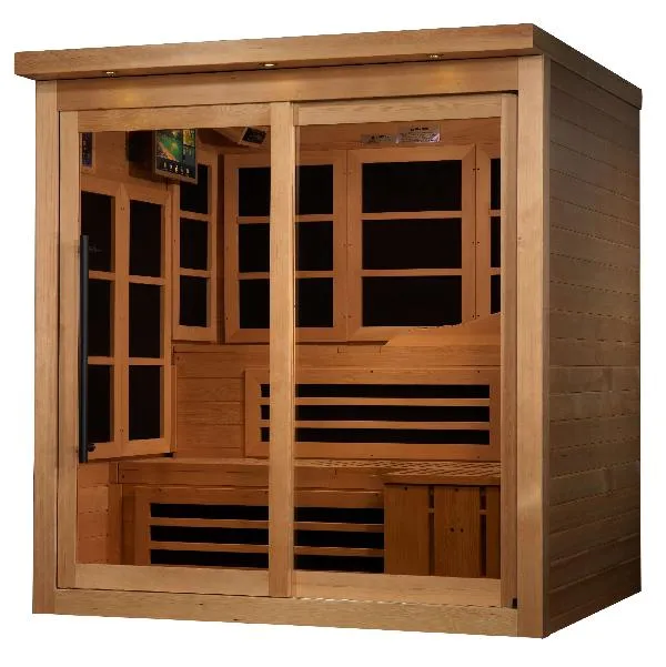 Golden Designs Catalonia 6-person Near Zero EMF FAR Infrared Sauna GDI-6996-02