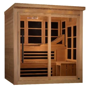Golden Designs Catalonia 6-person Near Zero EMF FAR Infrared Sauna GDI-6996-02