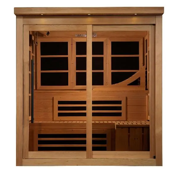 Golden Designs Catalonia 6-person Near Zero EMF FAR Infrared Sauna GDI-6996-02